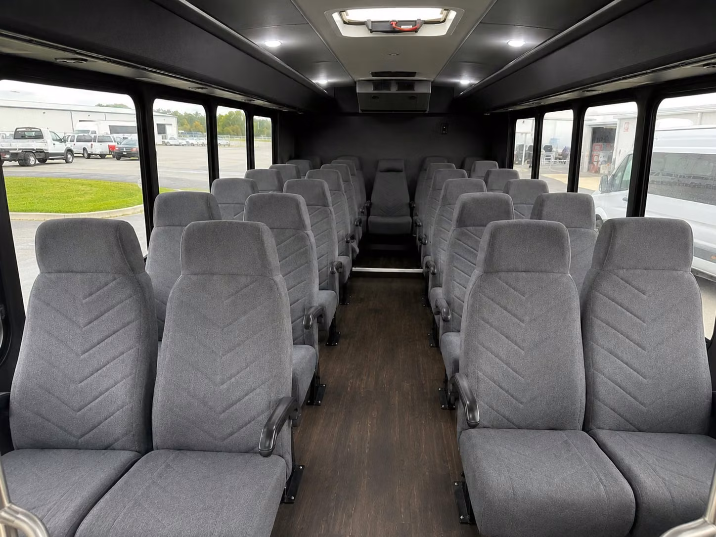 18 passenger minibus interior