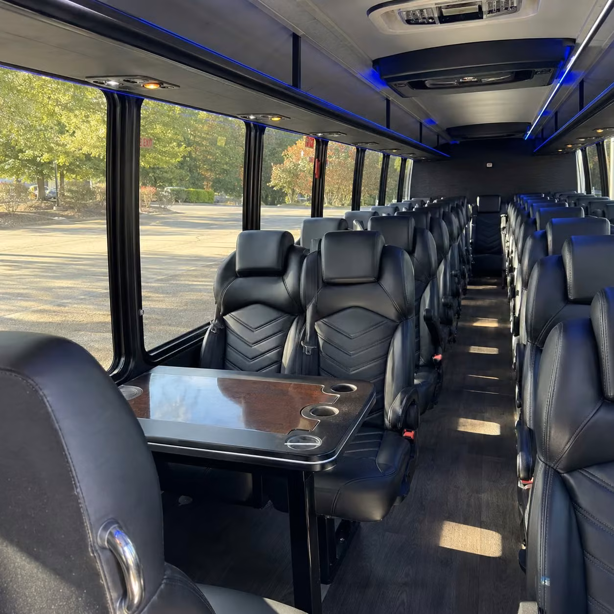 25 passenger minibus inside