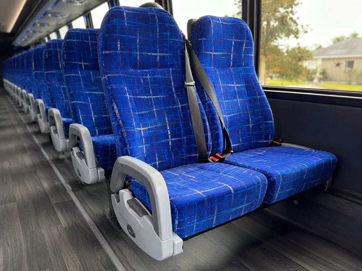 glendale charter bus inside